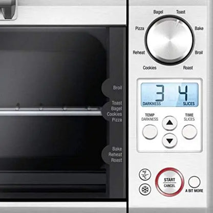 Breville Mini Smart Oven BOV450XL  Small Portable Toaster Oven, Brushed Stainless Steel