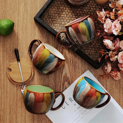 Zonema Kokoro Dual Mug Set  Two Complementary Ceramic Espresso Cups