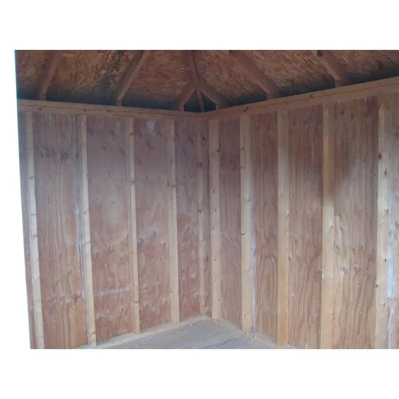 Colonial 10 ft. x 10 ft. Heavy-Duty Wooden Storage Shed  Backyard Utility Shed