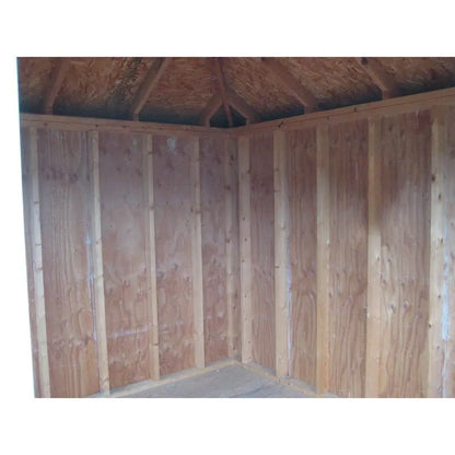 Colonial 10 ft. x 10 ft. Heavy-Duty Wooden Storage Shed  Backyard Utility Shed