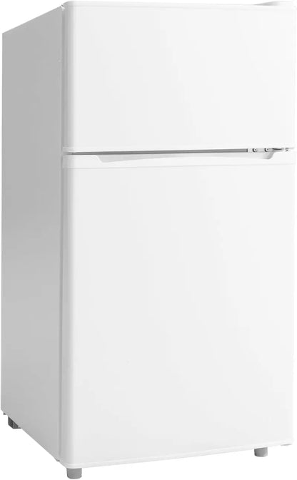 Manastin 4.5 cu. ft. Two-Door Mini Fridge  Office & Kitchen Compact Refrigerator