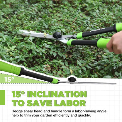 WORKPRO 23-Inch Manual Hedge Shears  Professional-Grade Trimming Tool