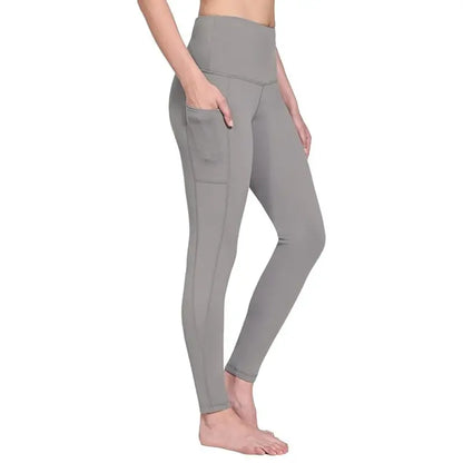 High-Waisted Fleece-Lined Winter Leggings for Women  Cozy, Pocket-Equipped Cold-Weather Bottoms