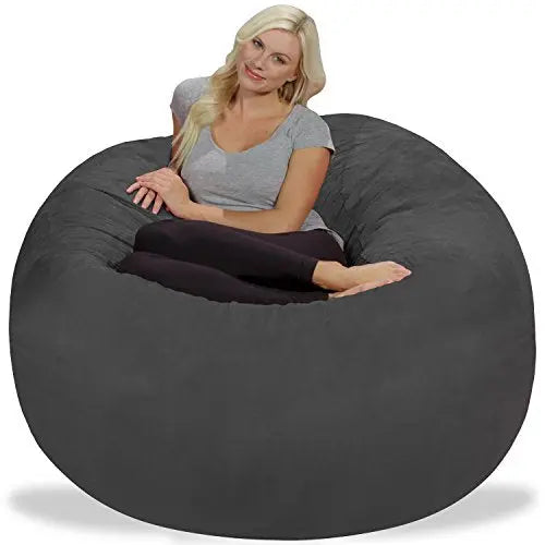 Chill Sack Bean Bag Chair: Giant 5  Memory Foam Furniture Bean Bag