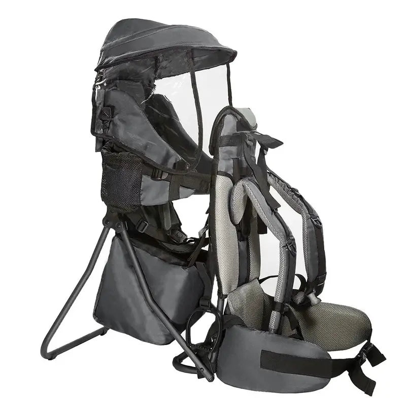 ClevrPlus All-Terrain Baby Backpack Carrier with Adjustable Seat and Ventilated Back Support