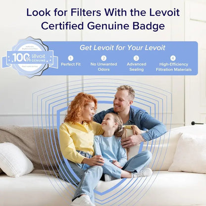 Large-Room Air Purifier  Real-Time Air Quality Monitor, Washable Pre-Filter, Pet-Safe Design