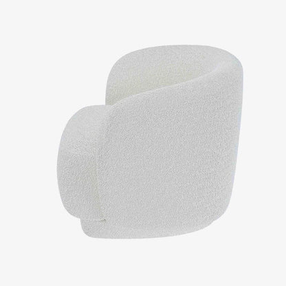 Fauteuil bouclette blanc Victoria