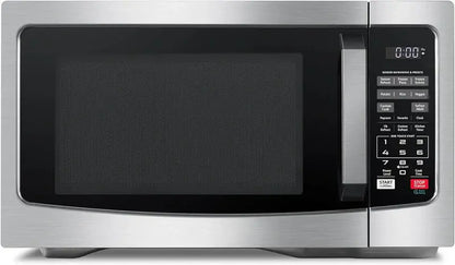 8-in-1 Smart Microwave Oven with Air Fryer  Countertop Convection Oven Featuring Broil, Odor Removal, and Child Lock