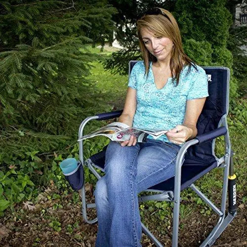GCI Outdoor Freestyle Rocker  Cinnamon, Sturdy Steel, Easy-Fold, Perfect for Camping & Outdoor Activities
