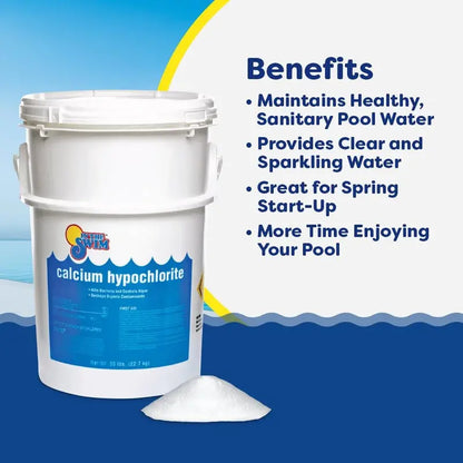 68% Calcium Hypochlorite Pool Shock — Granular Sanitizer for Rapid Algae & Bacteria Elimination