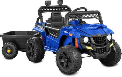 Kids’ Black Electric UTV Ride-On Vehicle with Realistic Design and Safe Speed Control