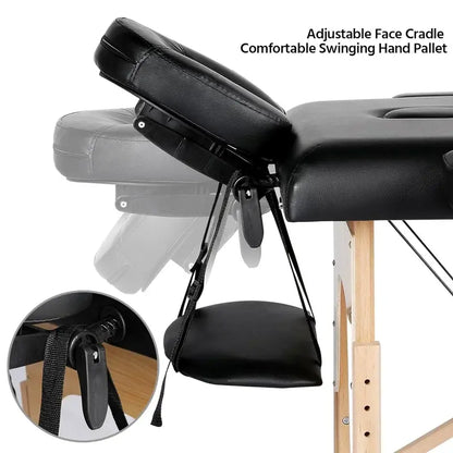 Yaheetech Portable Massage Table  Foldable Spa Bed for Lash Techs and Therapists