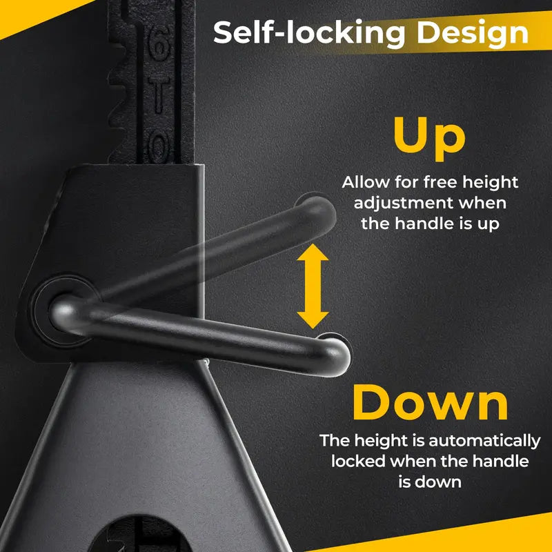 6-Ton Heavy-Duty Jack Stands  Adjustable 14″23″ Self-Locking Car Lift Supports with 13,000 lb Capacity