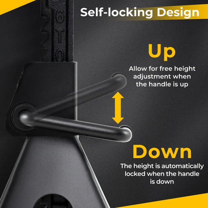 6-Ton Heavy-Duty Jack Stands  Adjustable 14″23″ Self-Locking Car Lift Supports with 13,000 lb Capacity