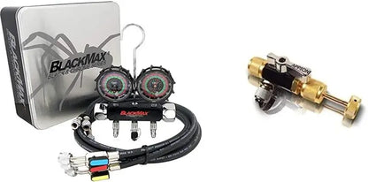Appion 2-Valve Manifold Gauge Set with MegaFlow Vacuum-Rated Core Removal Tool