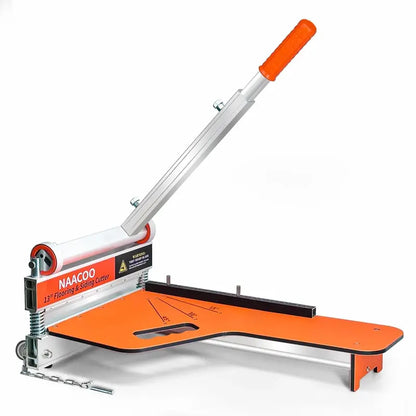 NAACOO 13″ Vinyl & Laminate Floor Cutter, 0°-45° Angles, Aluminum Alloy, Portable with Wheels