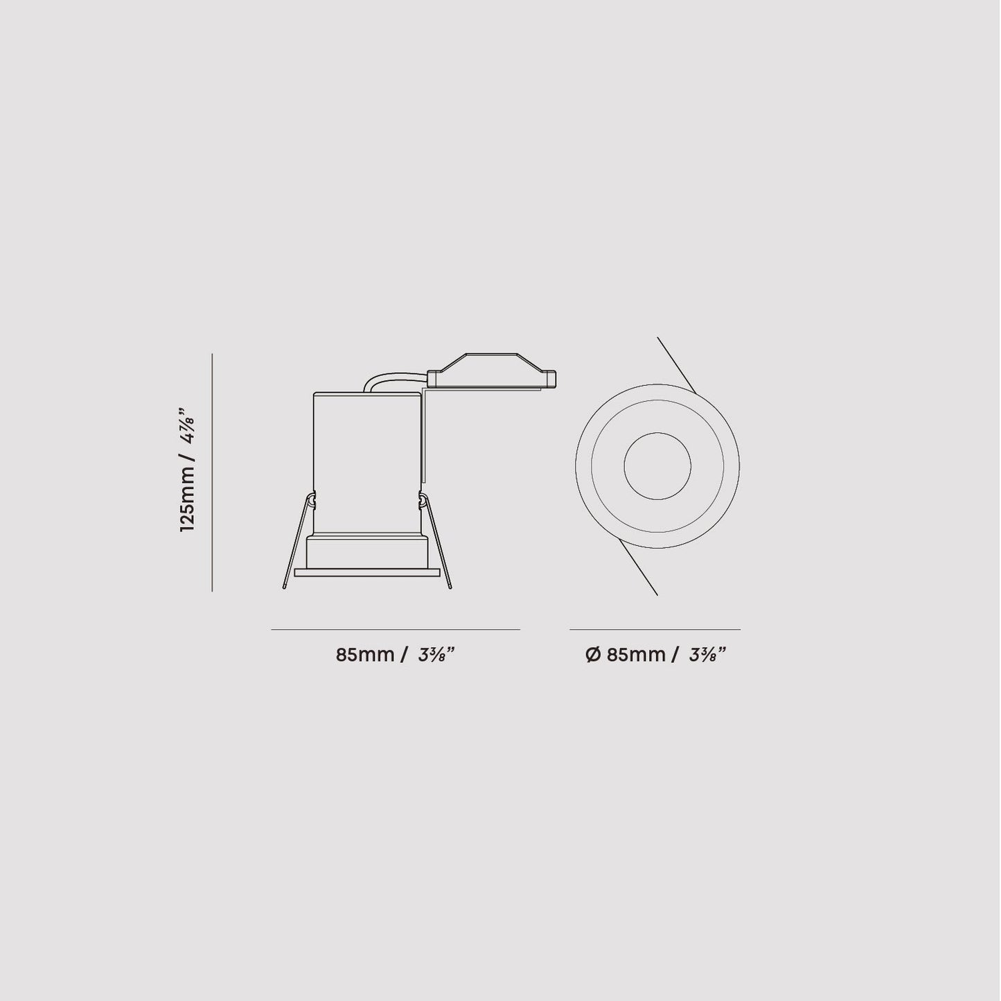 Core IP65 Fire-Rated Recessed Downlight + GU10