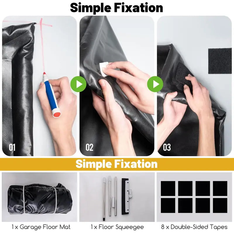 Extra-Large Waterproof Garage Floor Mat (22′ x 9′) for Under-Car Protection Against Mud, Rain, and Snow