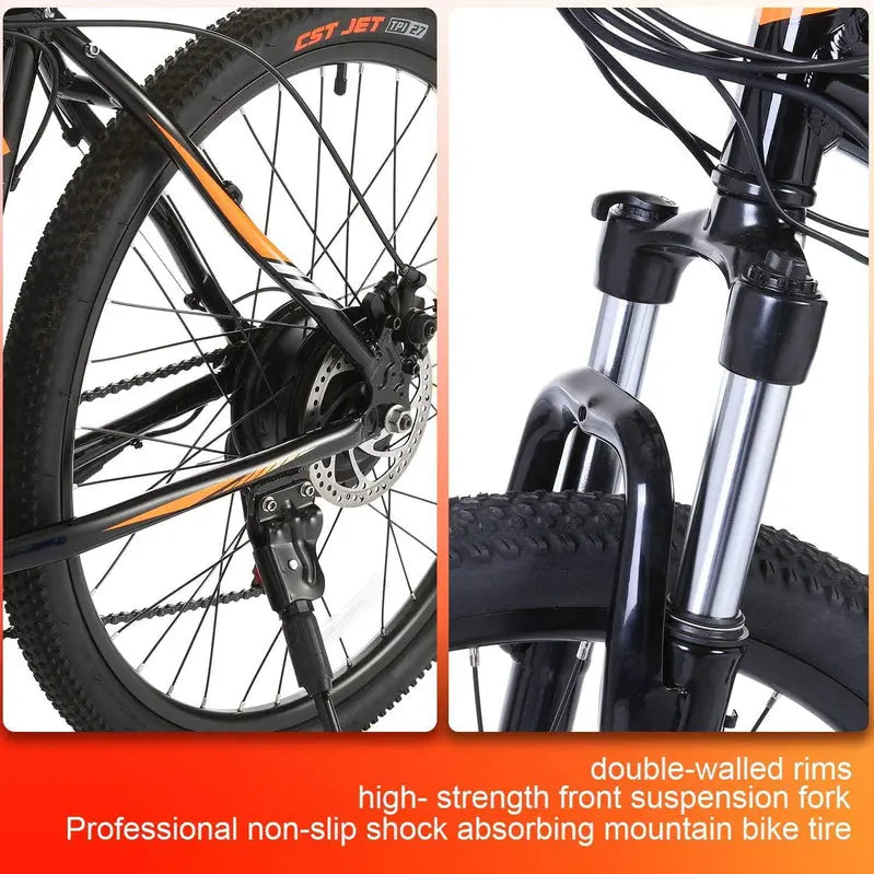 Ancheer 350W Electric Mountain Bike  26-Inch Adult E-Bike with Removable Battery & 20 MPH Top Speed