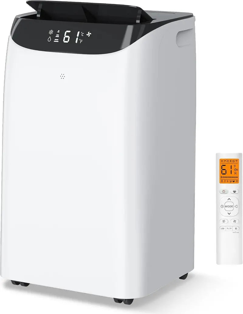 16,000 BTU Inverter Portable AC: Dual-Hose Design, Quiet Sleep Mode (45dB), Dehumidifier & Fan Functions for Spaces up to 800 Sq. Ft.