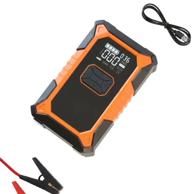 12V Lithium Jump Starter — 3000A Peak, Integrated 150 PSI Cordless Tire Inflator