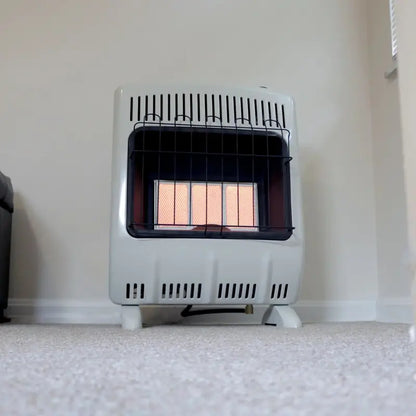 Mr. Heater F299821 Vent-Free Natural Gas Heater  20,000 BTU Radiant Wall-Mount or Freestanding Unit