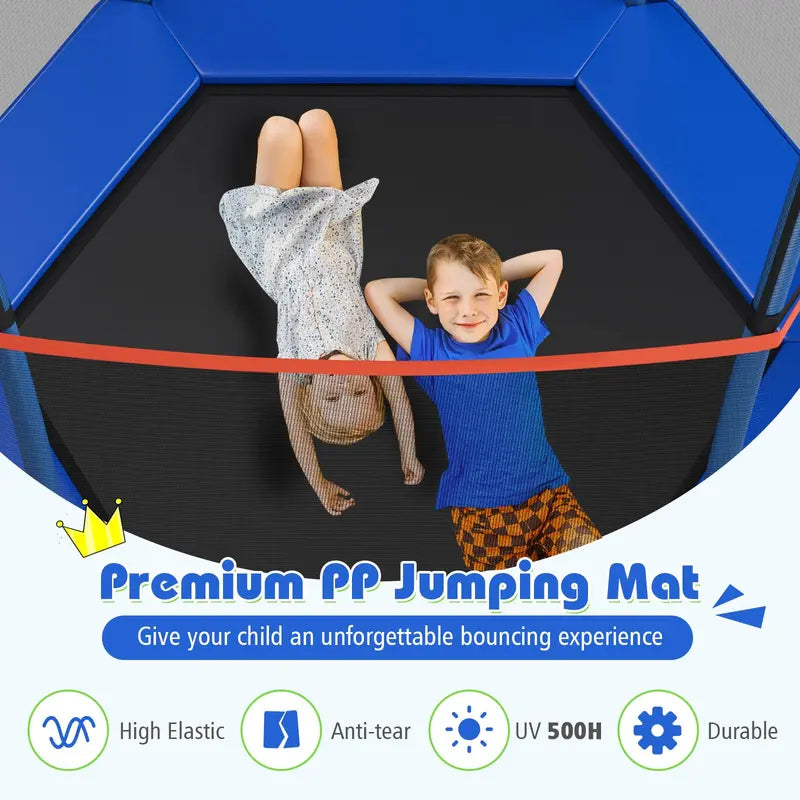 7-Foot ASTM-Certified Trampoline for Indoor & Outdoor Play