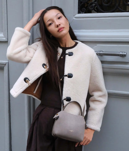 Mini Swann | Suede Taupe