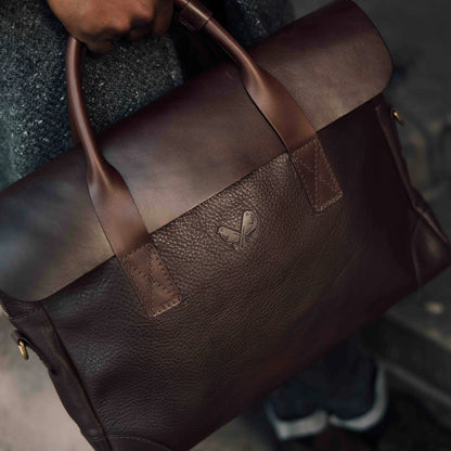 Leather Brief - Brown