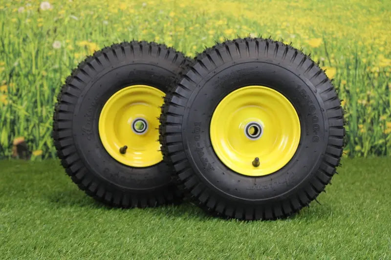 Antego Tire and Wheel 15×6.00-6 Tires and Wheels 4 Ply for Lawn and Garden Mower Turf Tires .75