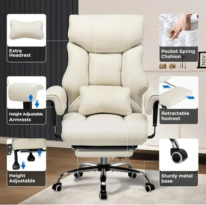 Extra-Wide Gaming Chair for Heavy Users  400 lb Support Capacity, Ergonomic Office & Gaming Design