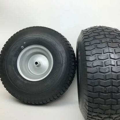 Set of 2  Silver 20¡Á8.00-8 Lawn Mower Tire and Rim  Fits on 3/4 Inch Axle