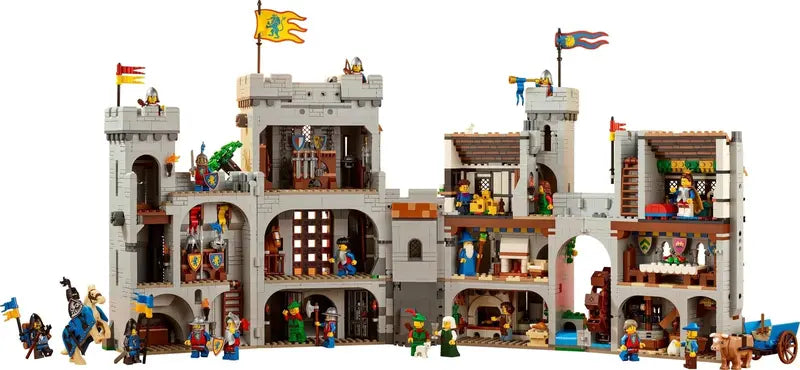 Lion Knights Castle Building Set  Modular Fantasy Playset for Creative Construction