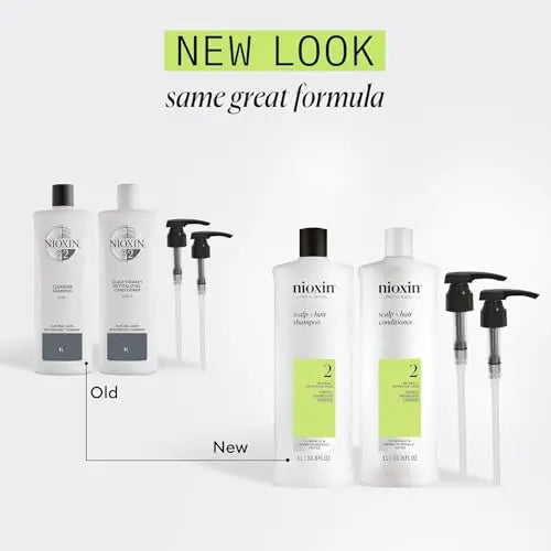 Cleanser Shampoo & Scalp Therapy Conditioner 33.8 oz Pumps (System 2)