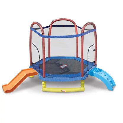 Little Tikes 7-Foot Enclosed Trampoline with Safety Net