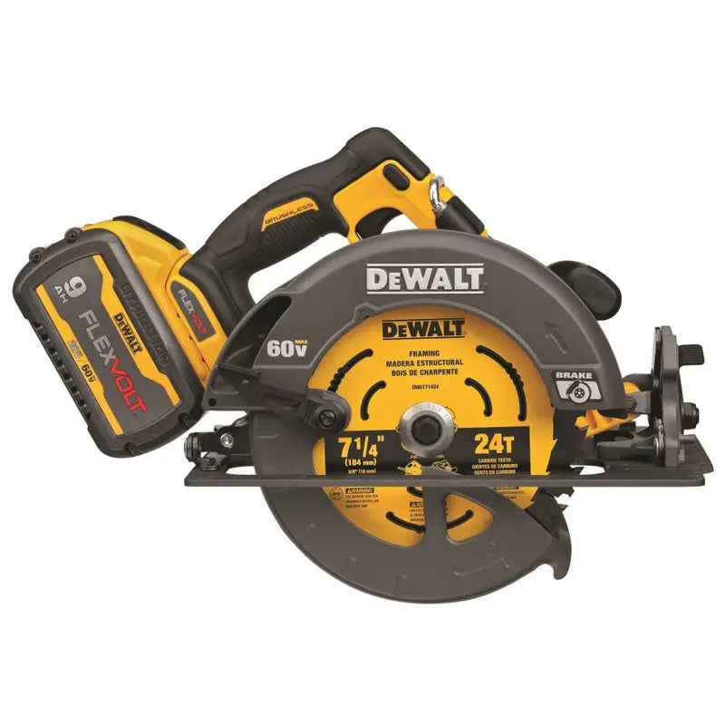 DEWALT FLEXVOLT 60V MAX 7-1/4″ Circular Saw Kit with Brake Brushless DCS578X2 from DEWALT