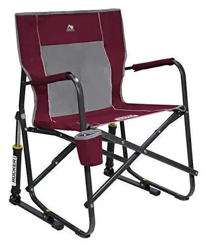 GCI Outdoor Freestyle Rocker  Portable Folding Rocking Chair in Cinnamon Finish