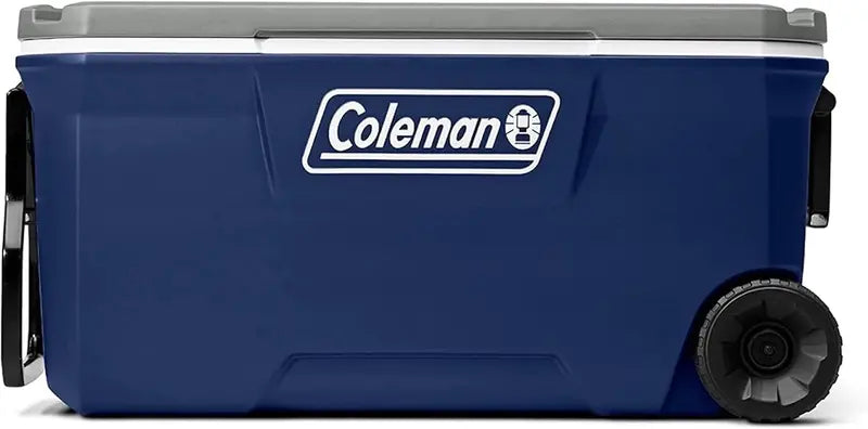 Coleman Classic 100-Quart Wheeled Cooler — Insulated Hard-Sided Design, Leak-Resistant, Ice Retention Up to 5 Days