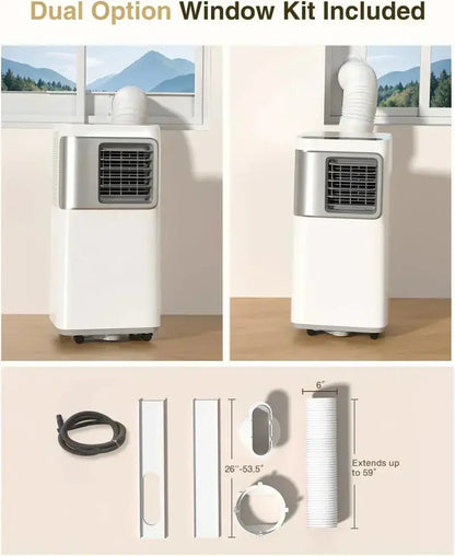 16,000 BTU Portable Smart Air Conditioner  5-in-1 WiFi-Capable Unit with App Control and Fan Mode