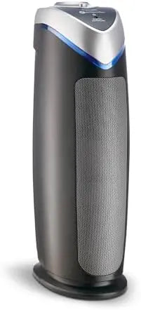 GermGuardian AC4825E HEPA 13 Air Purifier with UV-C Light, 99.97% Pollutant Removal, Zero Ozone, 743 Sq. Ft., Gray