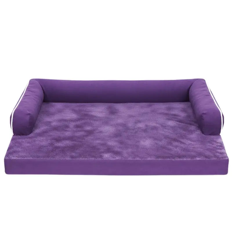 Extra-Large Orthopedic Pet Bed with Memory Foam, Reinforced Bolsters, and Detachable Cover