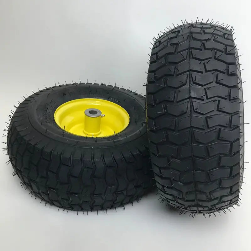 Set of 2  15¡Á6.00-6 Lawn Mower Tire and Rim  Fits on 3/4 Inch Axle