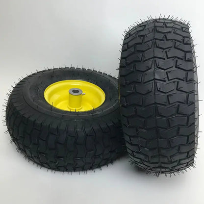 Set of 2  15¡Á6.00-6 Lawn Mower Tire and Rim  Fits on 3/4 Inch Axle