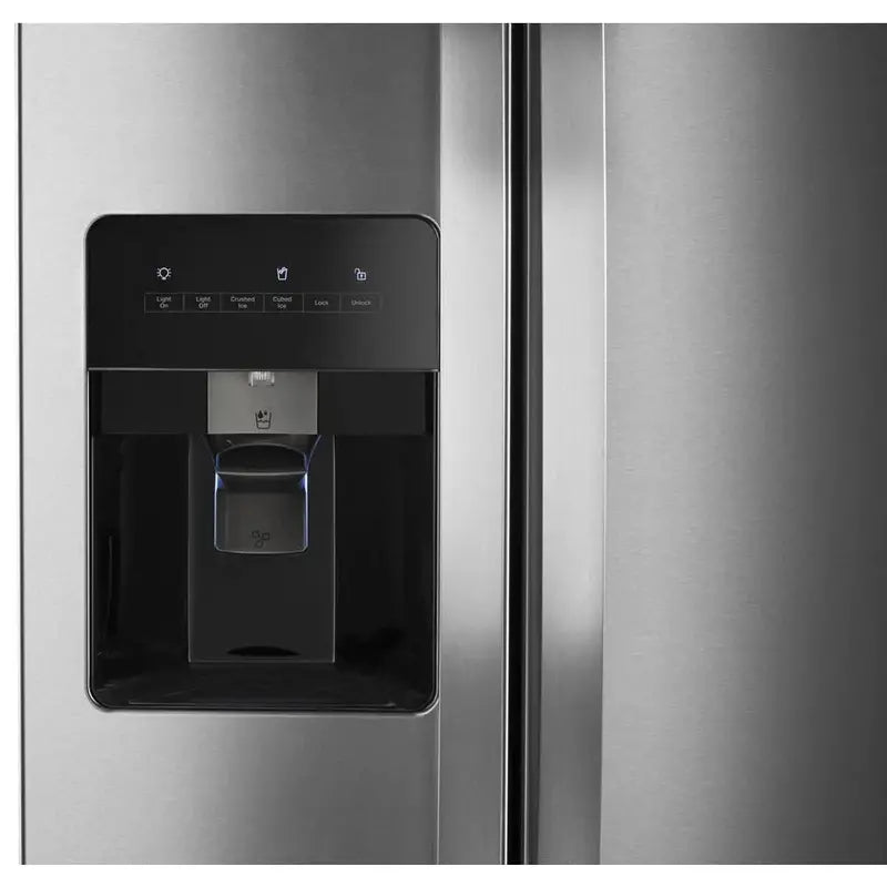 Whirlpool 36-Inch Side-by-Side Refrigerator  24 Cu. Ft., Stainless Steel Finish