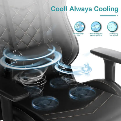 Ergonomic PU Leather Office Chair  High-Back Support for Extended Sitting