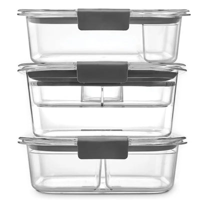 Airtight Meal Prep Containers with Secure Lids for Fresh Food Storage