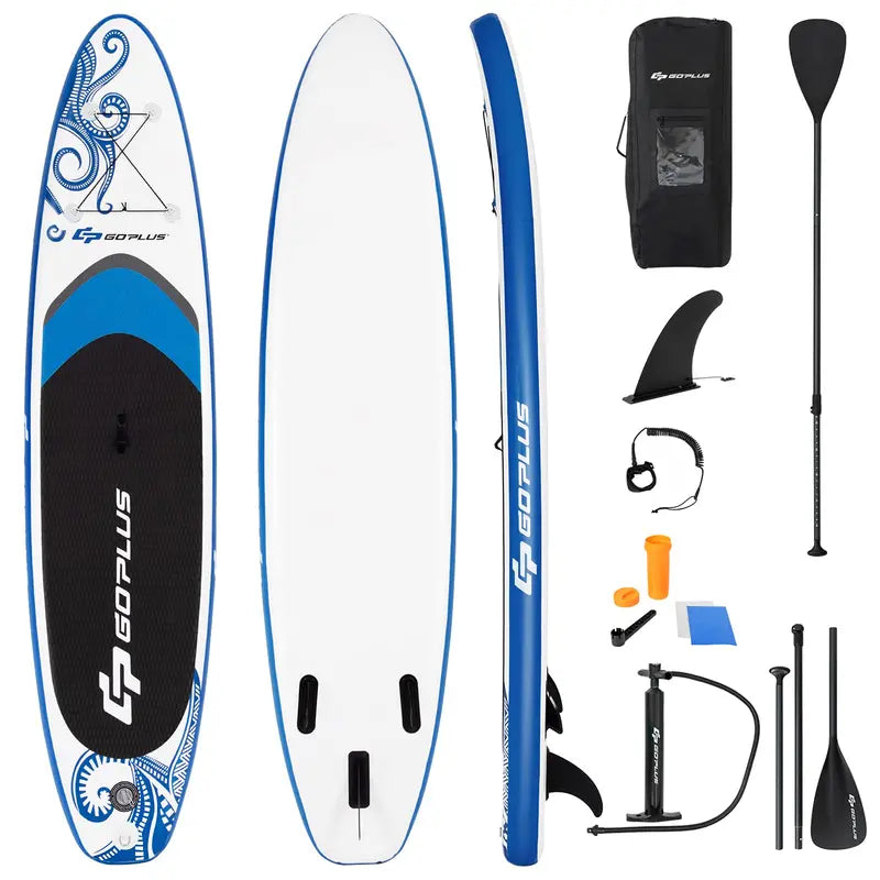 10.5- or 11-Foot Inflatable SUP  6.5-Inch Thick Stand-Up Paddle Board with Carry Bag