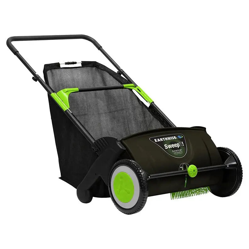 Heavy-Duty 21-Inch Manual Lawn Sweeper with 26-Gallon Collection Bag