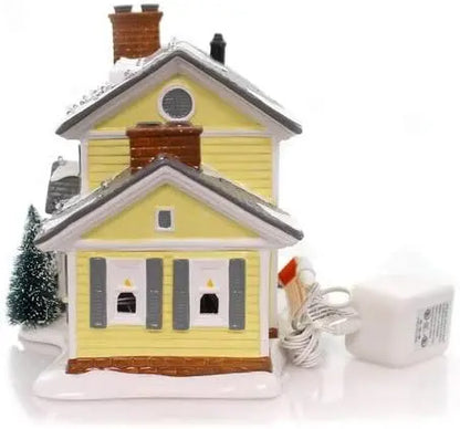 Lighted Griswold Vacation Home Ornament  Snow Village Christmas Architecture Display (7.48″, Multicolor)