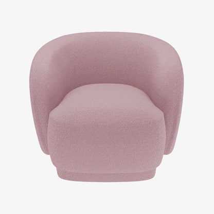 Fauteuil bouclette couleur rose Victoria
